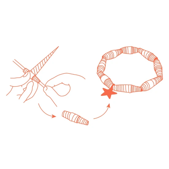 DIY kreativní sada Pestré náramky 35 ks