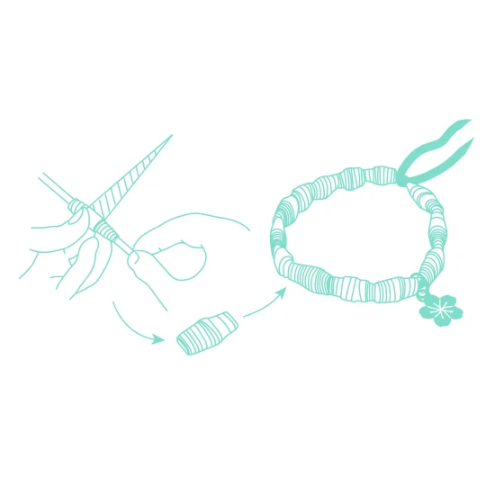 DIY – Vytvoř si sám: Stylové a zlaté náramky a papírové korálky