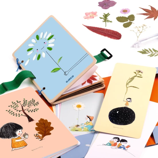 DIY – Vytvoř si sám Lis na rostlinky s 30 ilustracemi na koláž: Inspirace z přírody