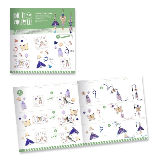 DIY – Vytvoř si sám: 3 Motýlí přívěsky na tašku