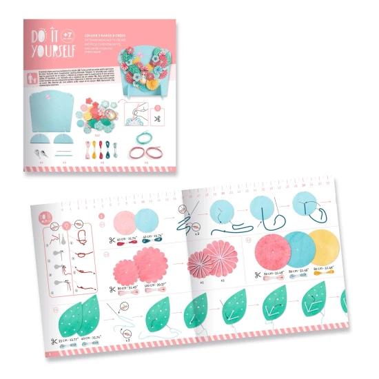 DIY kreativní sada Květinový náhrdelník