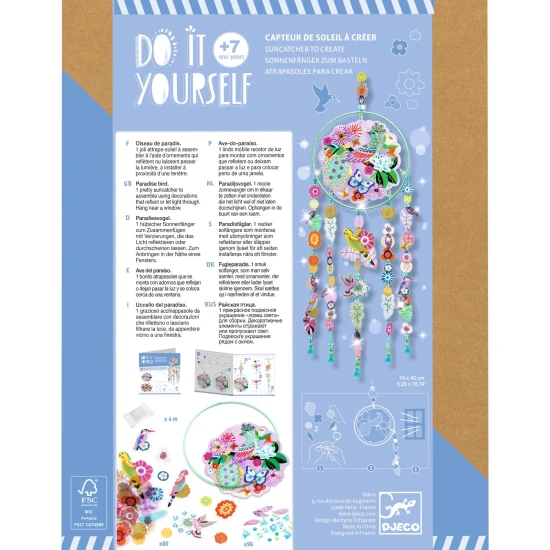 DIY Vyrob si sám Sluneční závěs s ptáčky