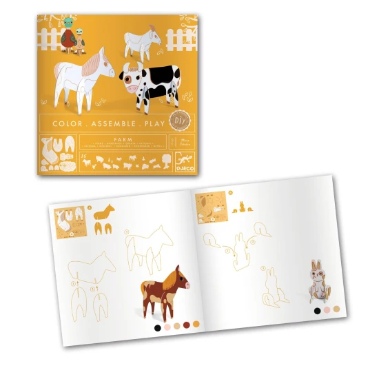 Kartonová 3D kreativní sada Farma