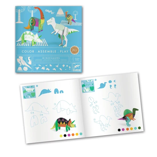 Kartonová 3D kreativní sada Dinosauři