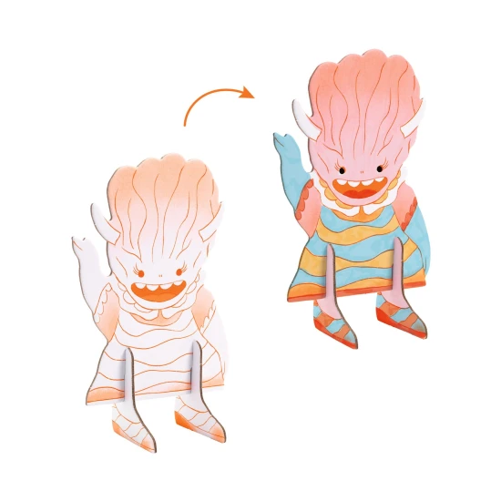 Kartonová 3D kreativní sada Team monsters