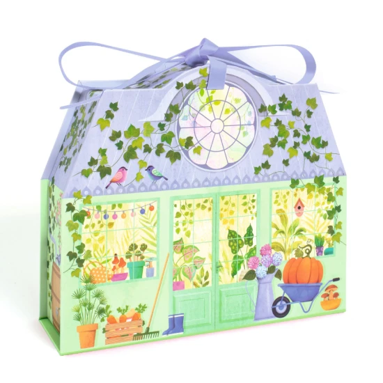 Dětská kreativní sada Djeco Mi House Olive - mini domeček s nábytkem, postavičkou a doplňky