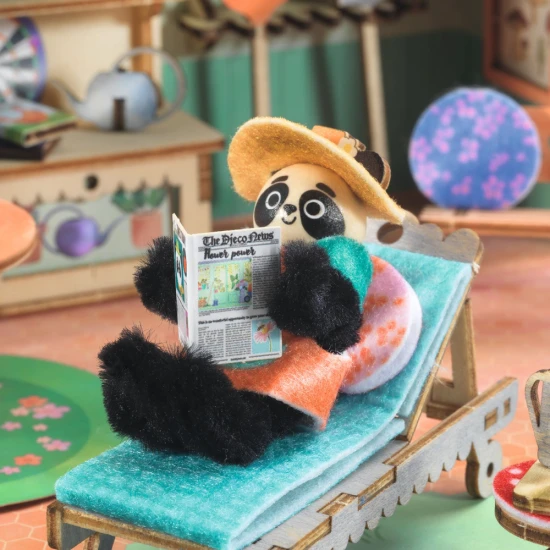 Dětská kreativní sada Djeco Mi House Olive - mini domeček s nábytkem, postavičkou a doplňky