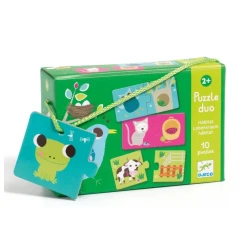 Puzzle duo Kde bydlí zvířátka