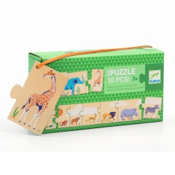 Postupové puzzle – Africká zvířata (malý, větší, největší)