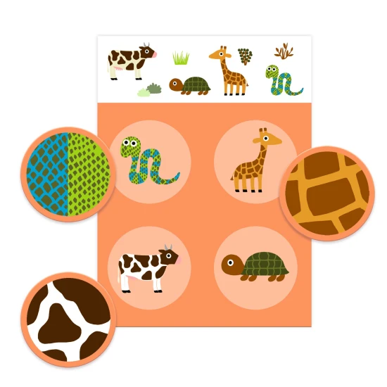 Přiřazovací hra Peří a srst