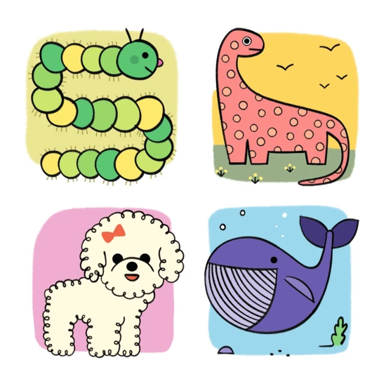 Malování krok za krokem Lama a její kamarádi