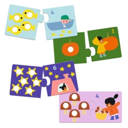 Puzzle Duo První čísla a počítání 12 ks