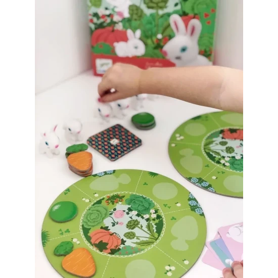 Djeco Hra Zajíci Rodinná hra Zajíci: Jednoduchá a roztomilá pro děti od 2,5 roku