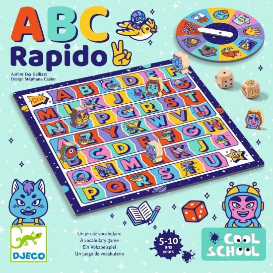 Cool School: ABC Rapido, edukační desková hra se slovní zásobou