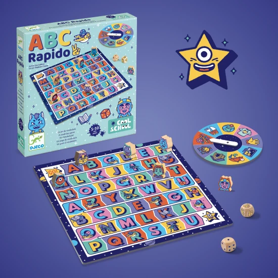 Cool School: ABC Rapido, edukační desková hra se slovní zásobou