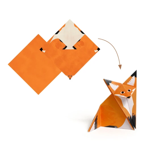 Origami Les Djeco lesní zvířátka z papíru