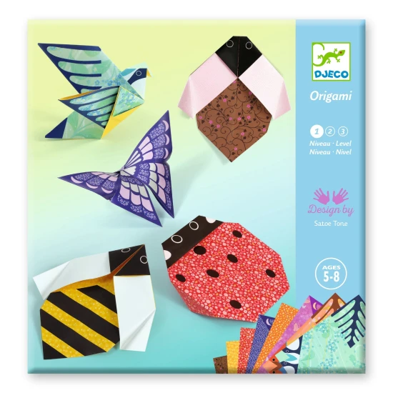 Origami V zahradě Djeco zahradní tvorové z papíru