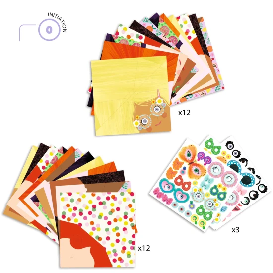 Origami Dívčí tváře