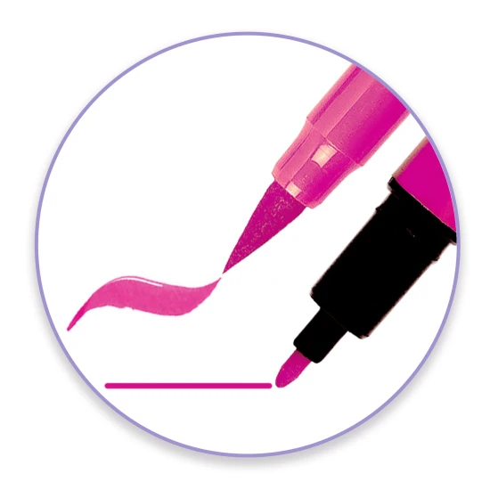 Oboustranné štětcové fixy Jemné barvy 10 ks