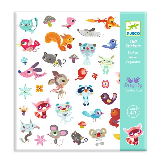 Samolepky: Malí kamarádi (160 ks)