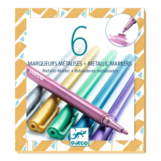 Metalické fixy 6 ks