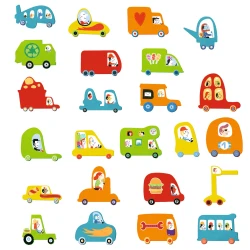 Tvoření se samolepkami Autíčka