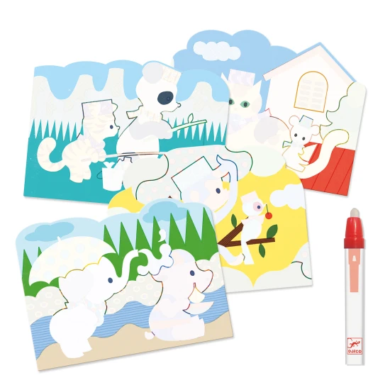 Ukrytí venku: magické vybarvování vodou