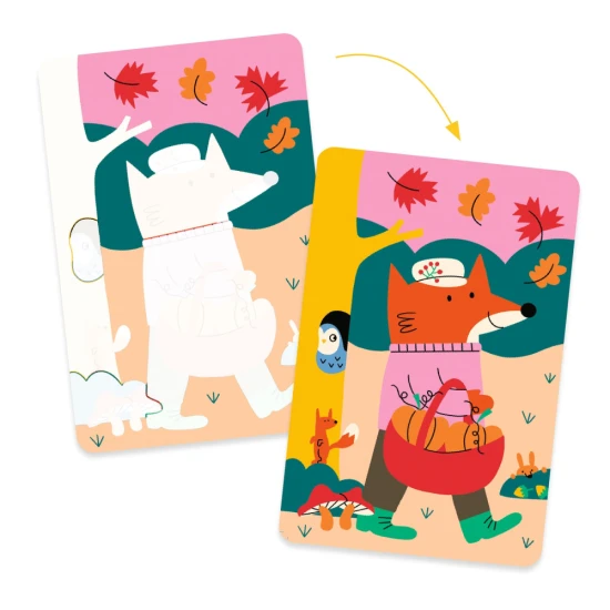 Malování vodou 4 roční období Djeco – barvení s vodou pro děti