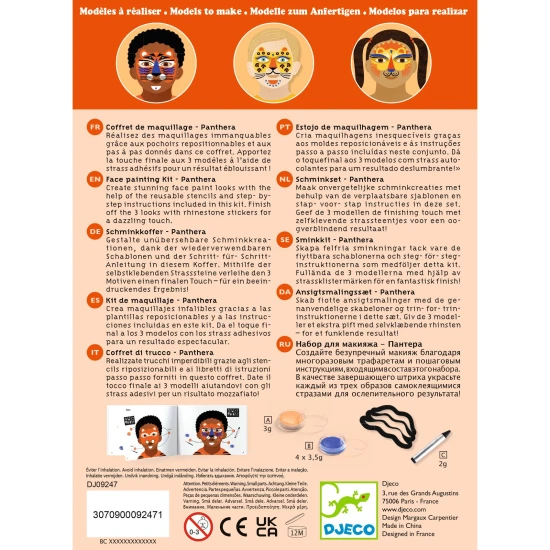 Barvy na obličej Panter