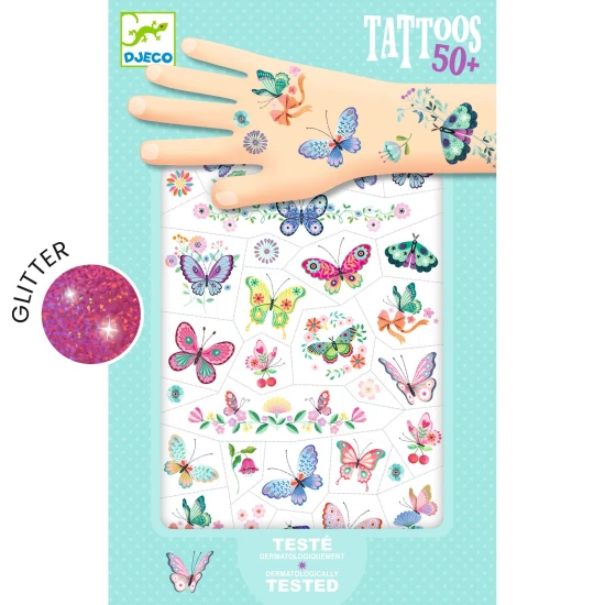 Dočasná tetování Třpytiví motýlci