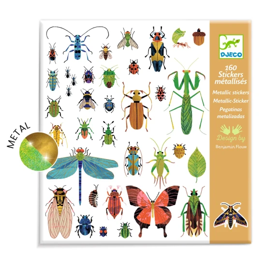 Metalické samolepky Hmyz