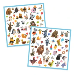 Samolepky Chlupatí kamarádi 160 ks