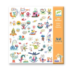 Samolepky Svět Djeco 160 ks