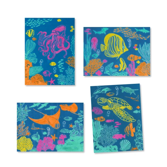 Kreativní kyanotypová sada Podmořský svět