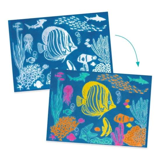 Kreativní kyanotypová sada Podmořský svět
