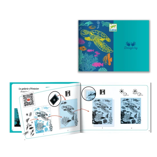 Kreativní kyanotypová sada Podmořský svět