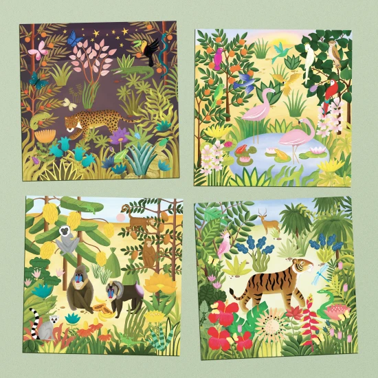 Bujná divočina podle Henriho Rousseaua