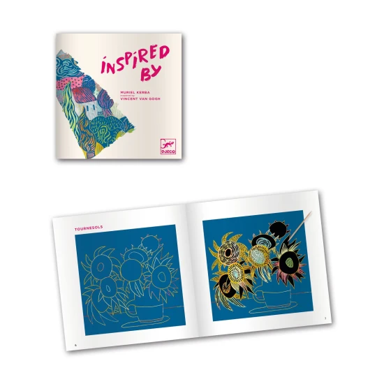 Vyškrabovací obrázky podle Vincenta van Gogha