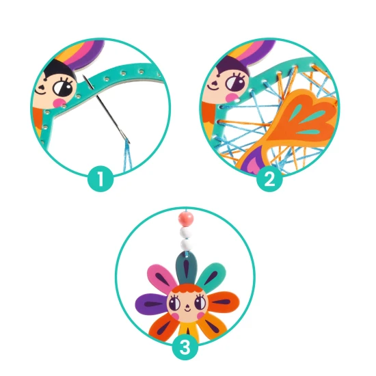 Artistic String art: Zahrada (tkaní)