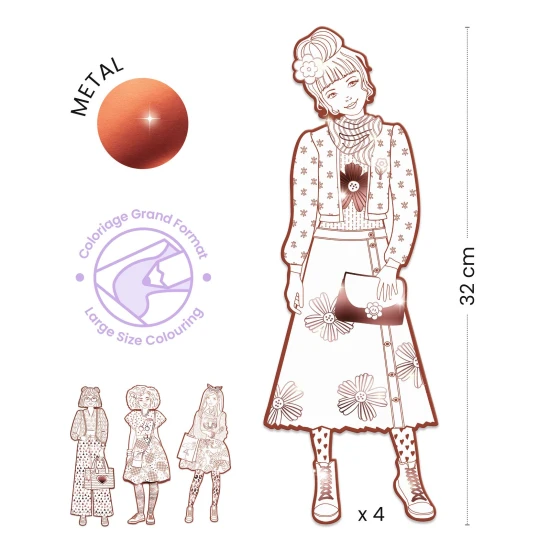 Velké omalovánky: Nina a přítelkyně (4 ks)