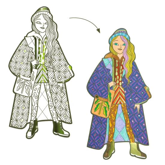 Velké omalovánky: Bowie a přítelkyně (4 ks)