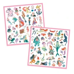 Samolepky Třpytivé mořské panny 160 ks