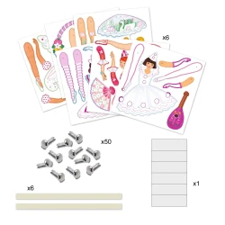 Papírové figurky Tanečnice