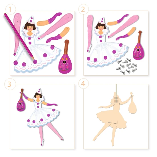Papírové figurky Tanečnice