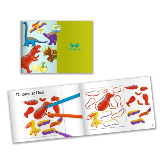 Papírové postavičky Dinosauři