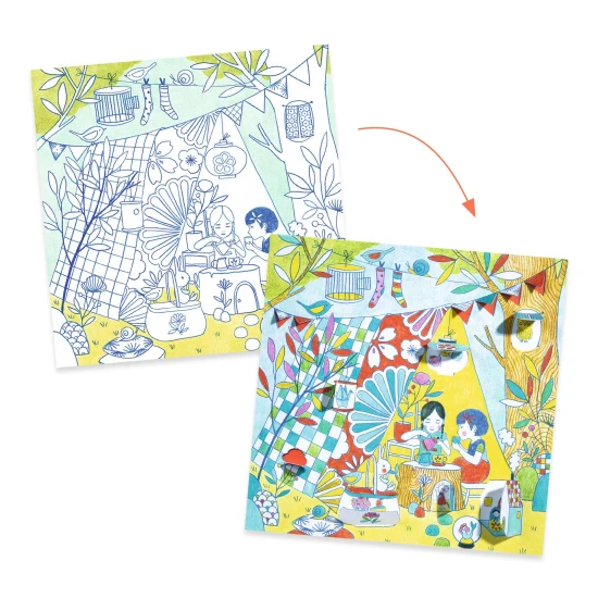 Ninine stany na hraní: omalovánky s překvapením