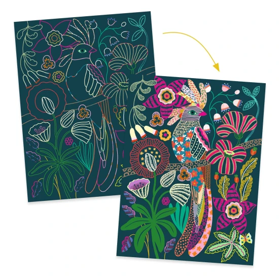 Vyškrabovací obrázky: Rokoko