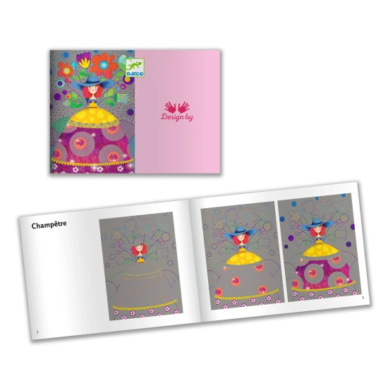 Vyškrabovací obrázky Krásky na plese