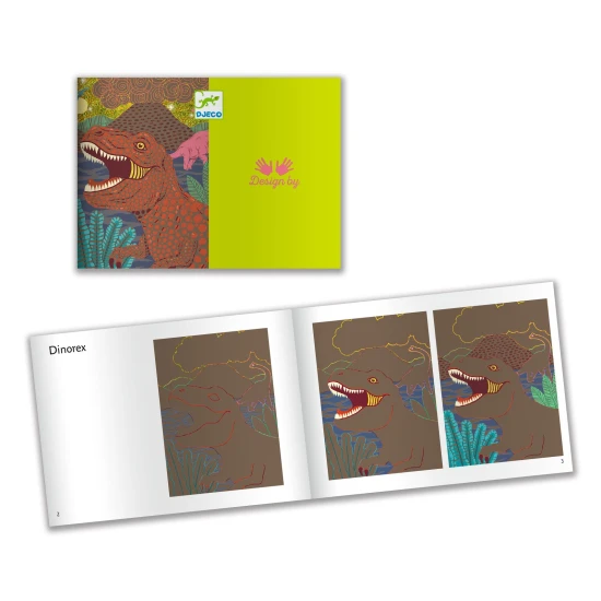 Vyškrabovací obrázky: Doba dinosaurů