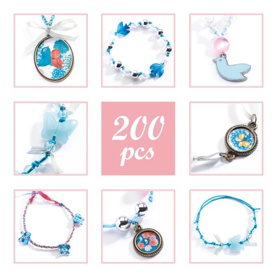 Navlékání a tvoření šperků Korálky a ptáčci